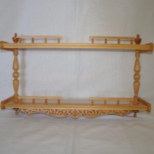 Полка прямая двухъярусная (цвет - св. дерево) Полка прямая двухъярусная (цвет - св. дерево)