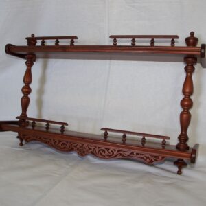 Полка прямая двухъярусная (цвет - кр. дерево) Полка прямая двухъярусная (цвет - кр. дерево)