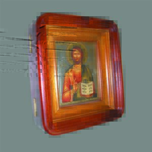 Киот под икону 13*16, без резьбы (цвет - красное дерево) Киот под икону 13*16, без резьбы (цвет - красное дерево)