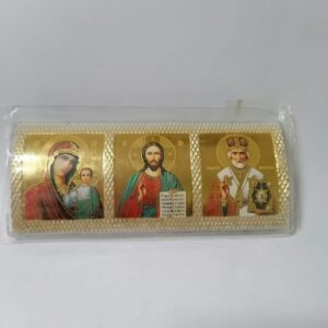 Икона в авто тройная большая пластм. Икона в авто тройная большая пластм.