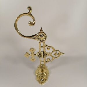 Кронштейн под лампаду "С крестом" (латунь) Кронштейн под лампаду "С крестом" (латунь)