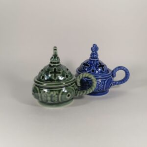 Кадильница керамическая "Жемчужина" (цветная глазурь) Кадильница керамическая "Жемчужина" (цветная глазурь)