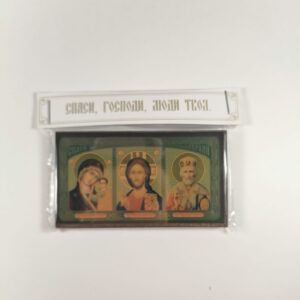 Икона в авто триптих 8,5*4,5 (Пят) Икона в авто триптих 8,5*4,5 (Пят)