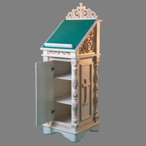 Аналой храмовый закрытый (эмаль, патина) Аналой храмовый закрытый (эмаль, патина)