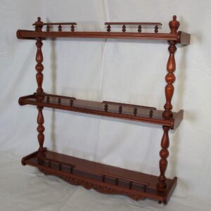 Полка прямая трехъярусная (цвет - кр. дерево) Полка прямая трехъярусная (цвет - кр. дерево)