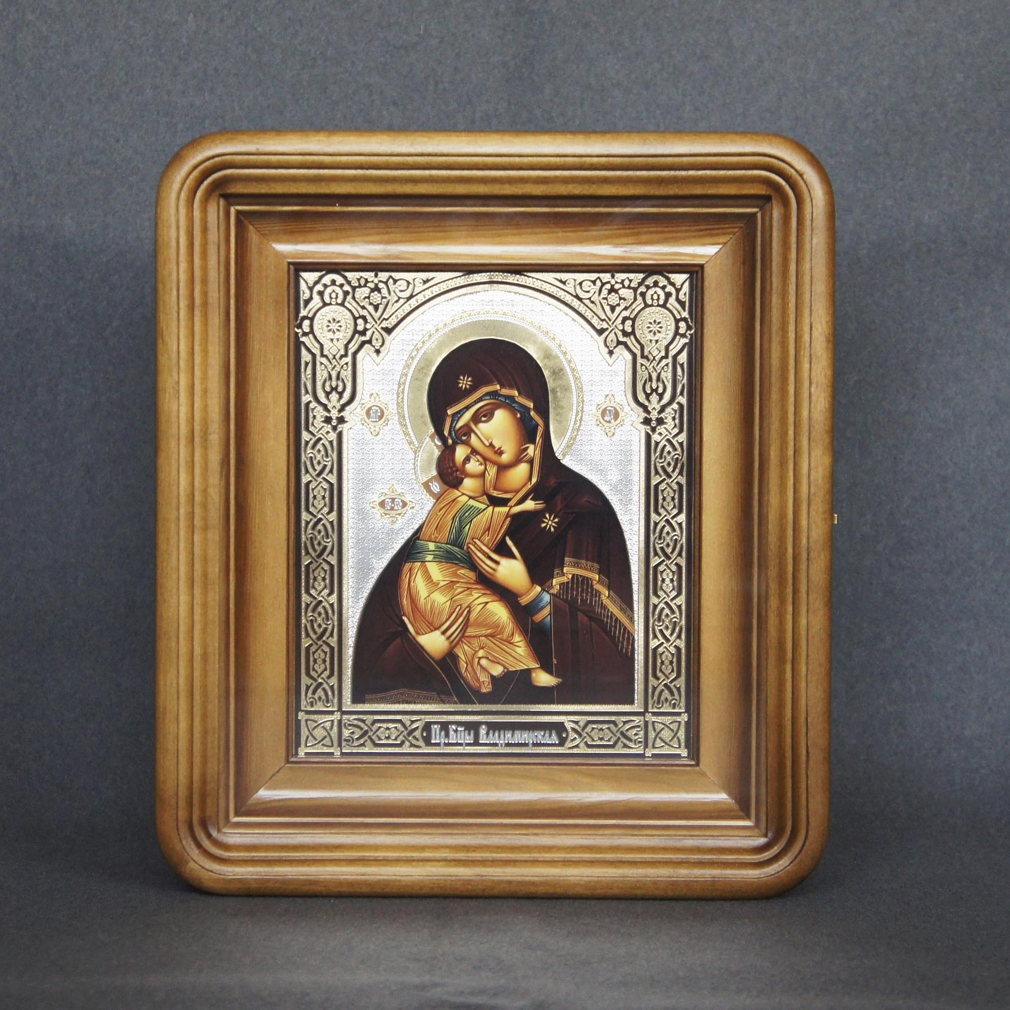 Киот под икону 17*21, без резьбы (цвет - красное дерево)