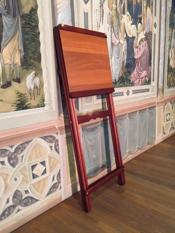 Аналой раскладной с жестким верхом (тёмный) — изображение 2