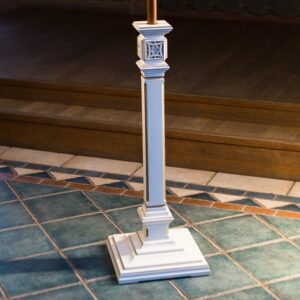 Подставка под хоругвь, квадратная малая (эмаль, патина, ручная резьба)