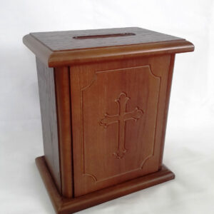 Ящик для пожертвований, средний (23*20*14,5) (МДФ, шпон дуба)