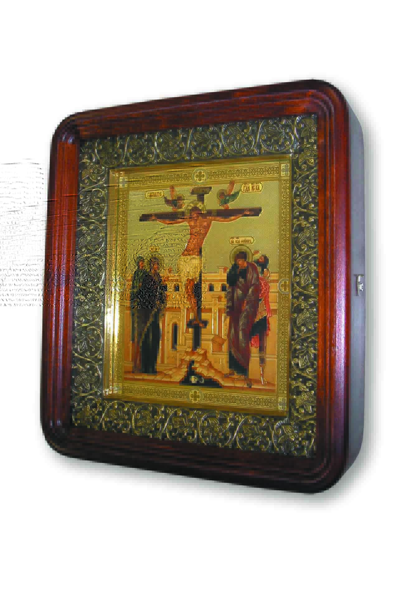 Киот под икону 17*21, с басмой