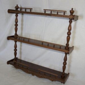 Полка прямая трехъярусная (цвет - дуб)