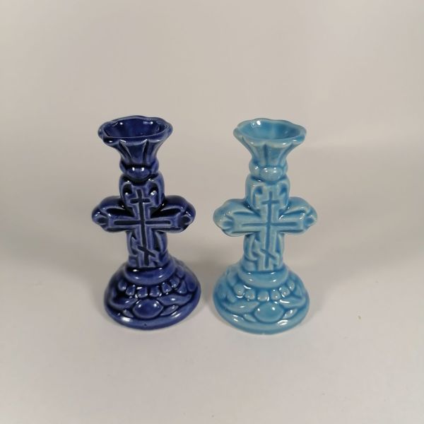 Подсвечник керамический "Крест прямой" (в ассотрименте)