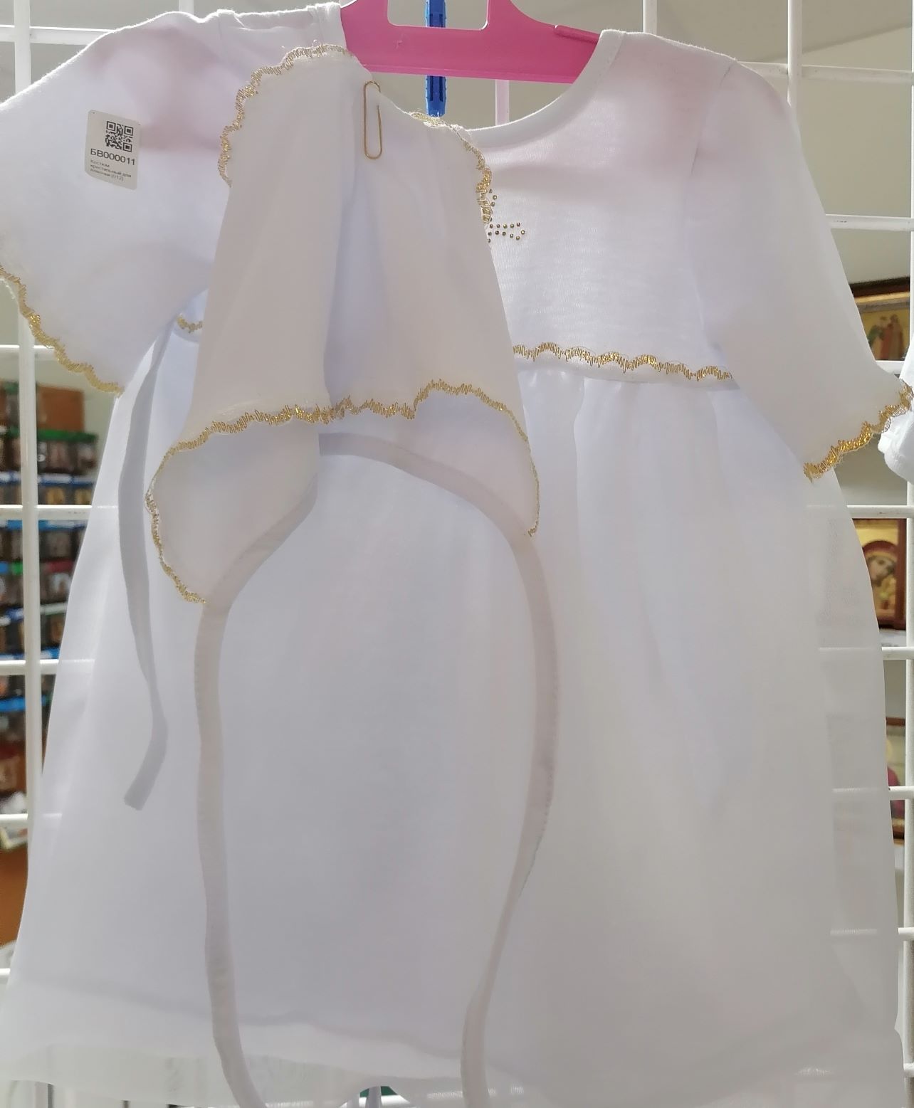 Костюм крестильный для девочки (012)