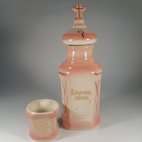 Набор керамической посуды "Для святой воды" (сосуд+чашка)