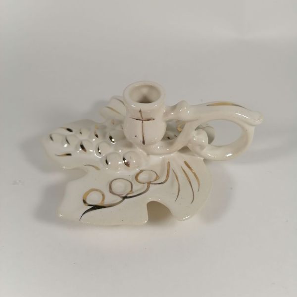 Подсвечник керамический Лист в ассорт