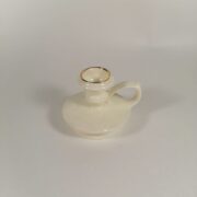 Подсвечник керамический "Ноготок" (белая глазурь)