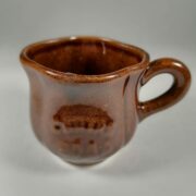 Чашка керамическая "Св. вода" (коричневая глазурь)