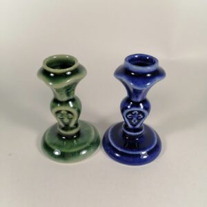 Подсвечник керамический "Акант" (цветная глазурь)