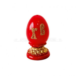 Свеча пасхальная "Яйцо ХВ с вербой"