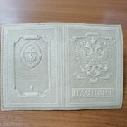 Обложка для паспорта кожаный с молитвами в ассортименте