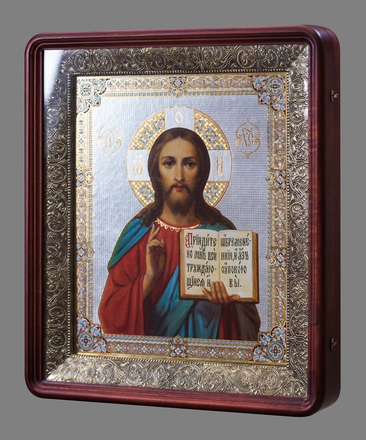 Киот под икону 33*40, с басмой