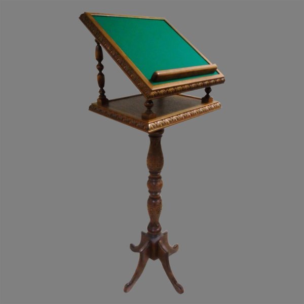 Аналой на одной ножке келейный с тканью