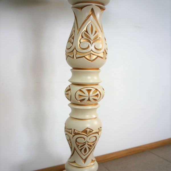 Аналой на одной ножке келейный (эмаль, патина, сукно)