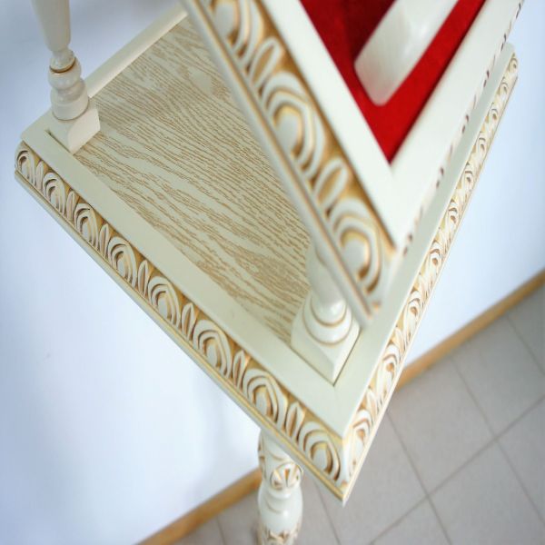 Аналой на одной ножке келейный (эмаль, патина, сукно)