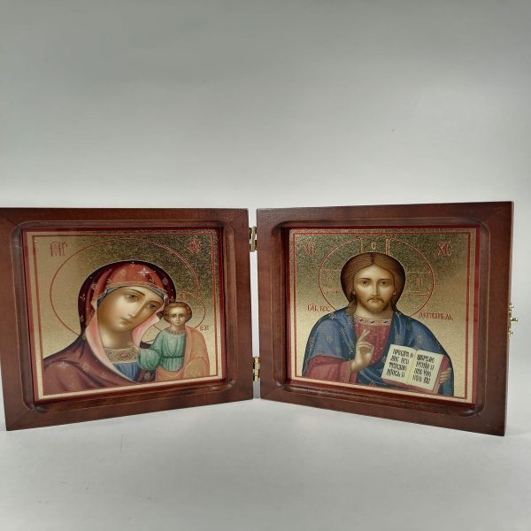 Складень венчальный (55051-СК) с басмой малый Щ