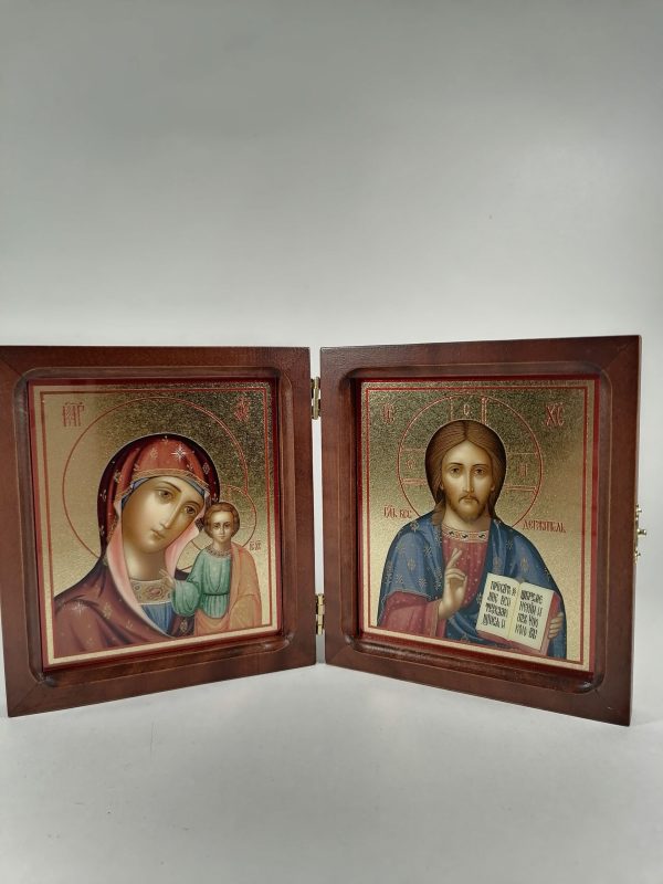 Складень венчальный (55051-СК) с басмой малый Щ