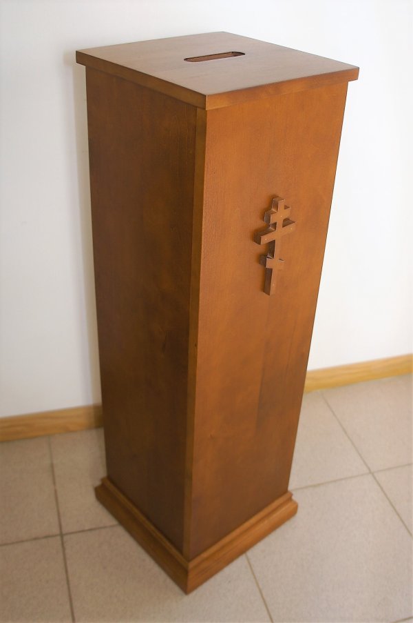 Ящик для пожертвований напольный (массив березы) — изображение 2