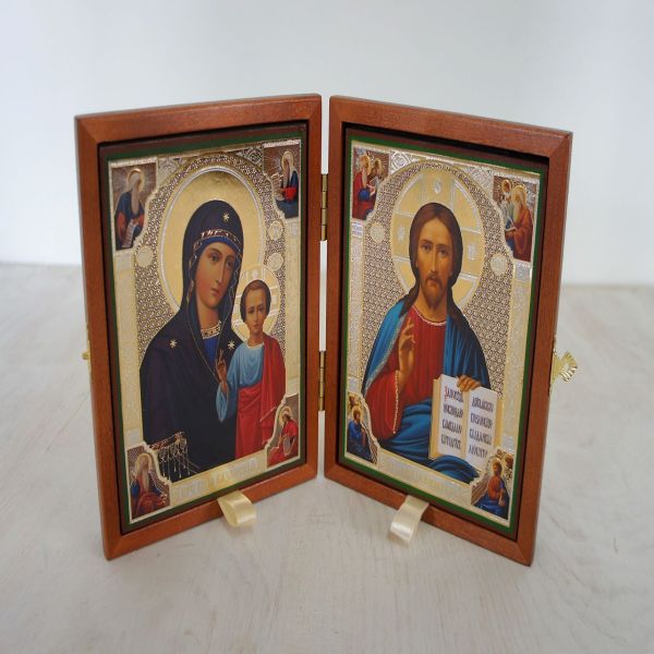 Складень деревянный 13х16 с бархатом