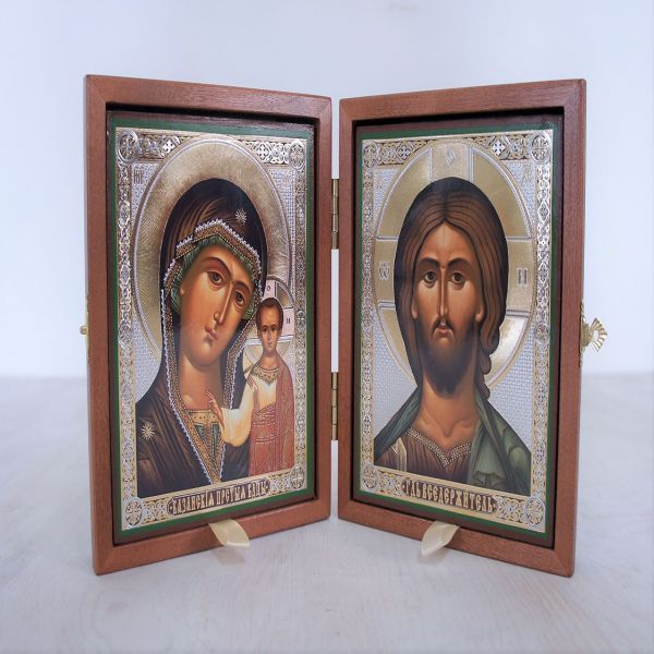 Складень деревянный 13х16 с бархатом