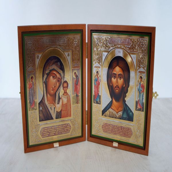 Складень деревянный 17х21 с бархатом складень деревянный 17х21 с бархатом