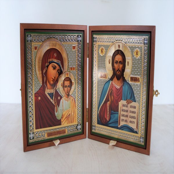 Складень деревянный 17х21 с бархатом складень деревянный 17х21 с бархатом