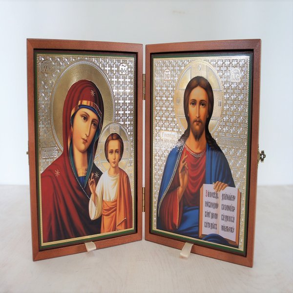 Складень деревянный 17х21 с бархатом складень деревянный 17х21 с бархатом