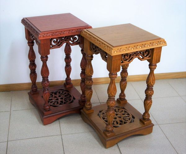 Подставка столик, большая (резная) — изображение 6