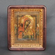 Киот под икону 21*27, с резьбой (цвет - дуб)