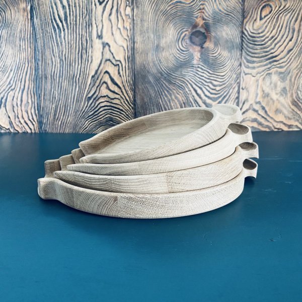 Блюдо для приготовления Агнца с ручкой,16 см (дуб)