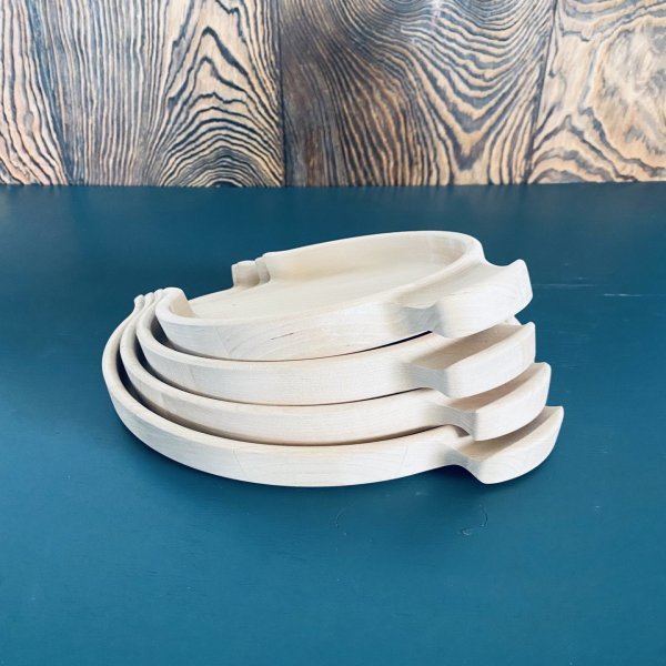 Блюдо для приготовления Агнца с ручкой, 22 см (русская береза)