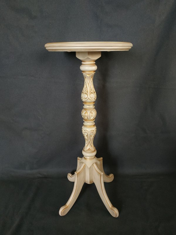 Подставка столик круглая (эмаль, патина)