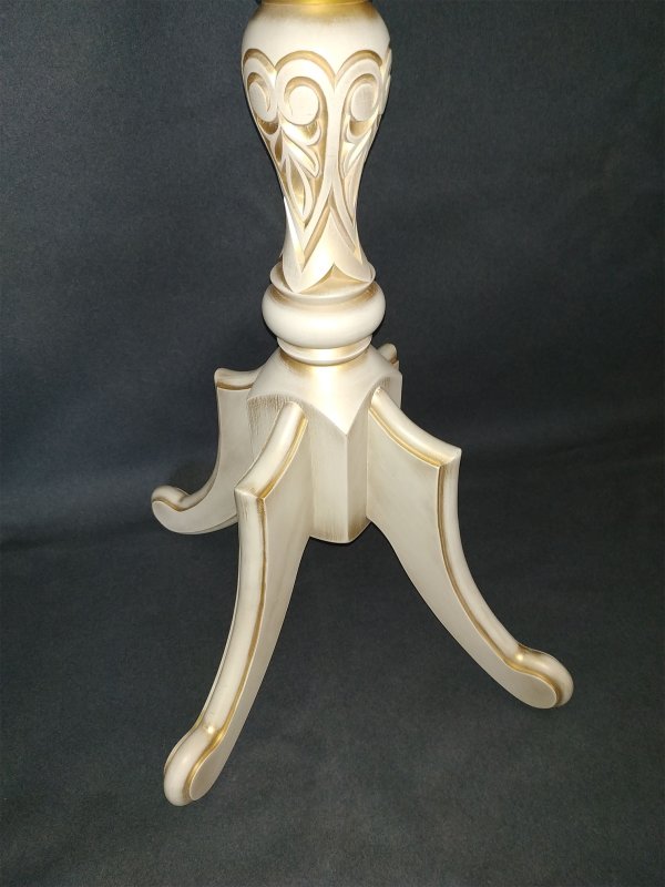 Подставка столик круглая (эмаль, патина) — изображение 3