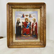 Киот под икону 33*40, с резьбой. Цвет "дуб"