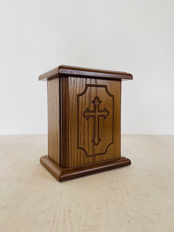 Ящик для пожертвований, малый (20.5*17*12.5) (МДФ, шпон дуба)