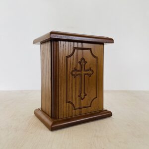 Ящик для пожертвований, малый (20.5*17*12.5) (МДФ, шпон дуба)