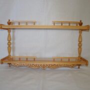 Полка прямая малая двухъярусная 47 см (цвет - св. дерево)